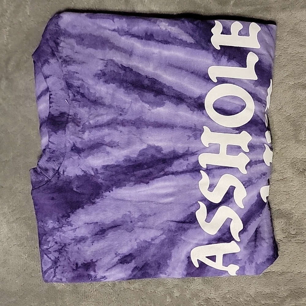 NWOT Assholes Live Forever Size 2XL Purple Tie Dye T-shirt Fits Like XL Unisex - Picture 10 of 10
